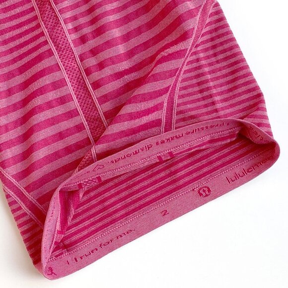 Lululemon Womens Swiftly Tech Short Sleeve Shirt Rare Design Striped - Picture 8 of 15